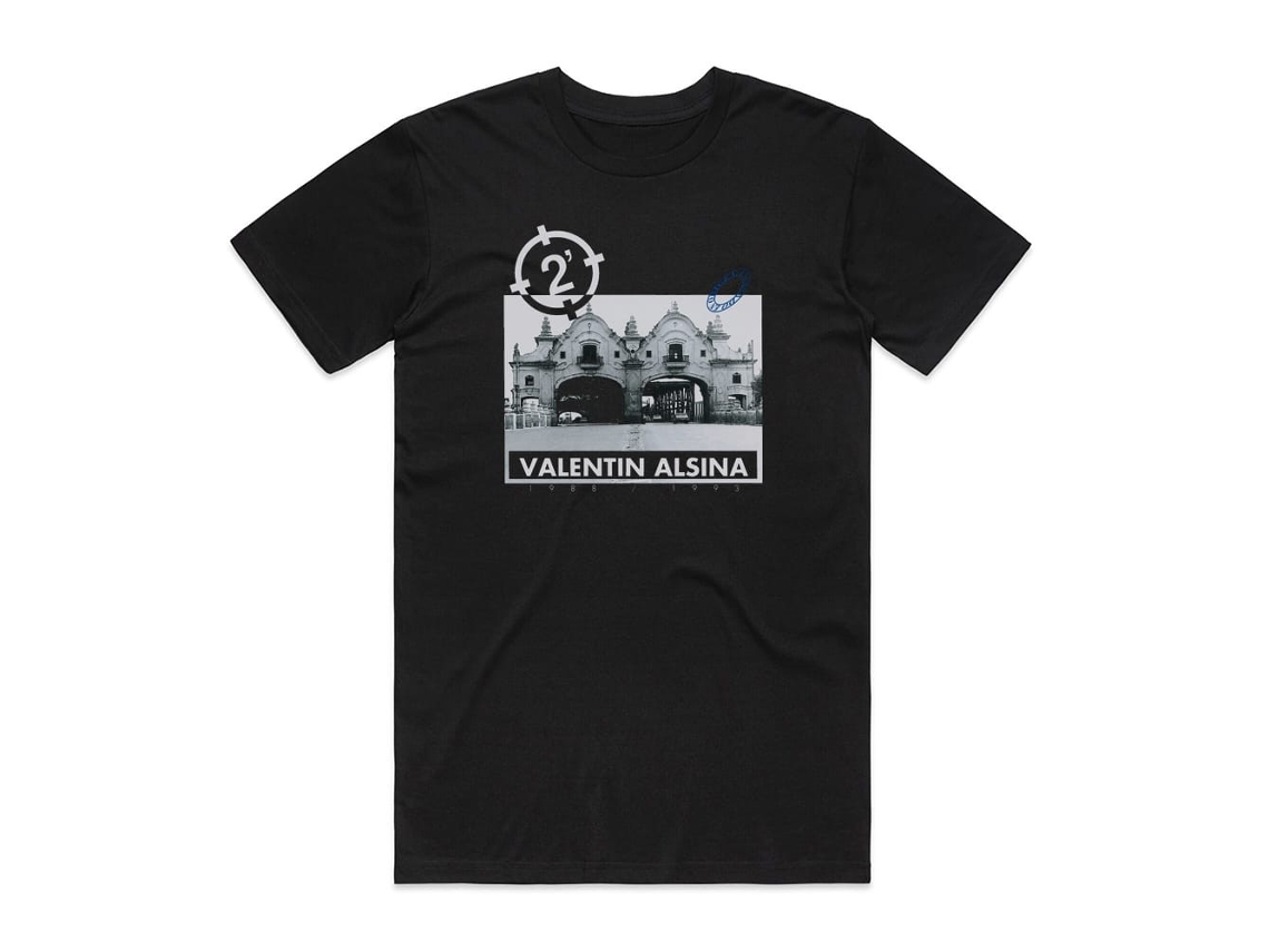 2 Minutos Valentn Alsina Album Cover Camiseta Black Rockinstone Size-s