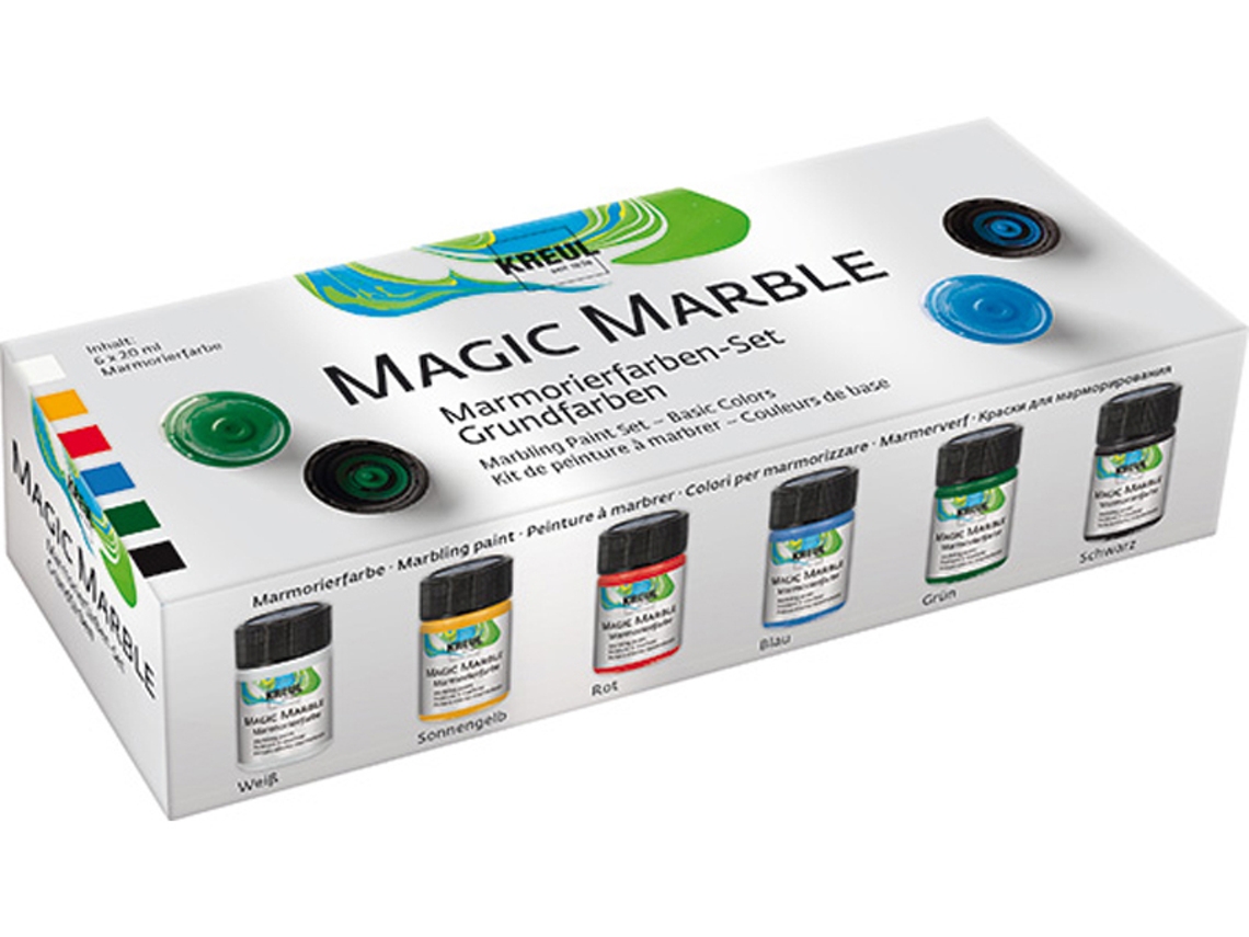 Pintura Marmoleada KREUL Magic Marble Set de Colores Básicos
