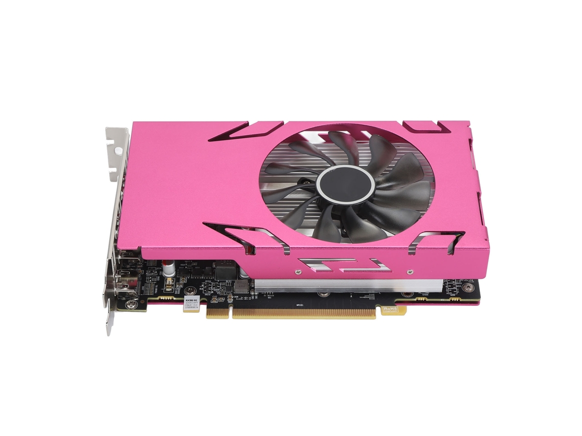 Tarjeta Gráfica Rx580 8g Gddr5 256bit 1206/1500mhz Para Juegos Luz Dourada