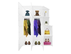 Perchero Cube Personalizable Boxed Home Cubos Puertas Organización Del NYANA PVC Blanco (147x110x47)