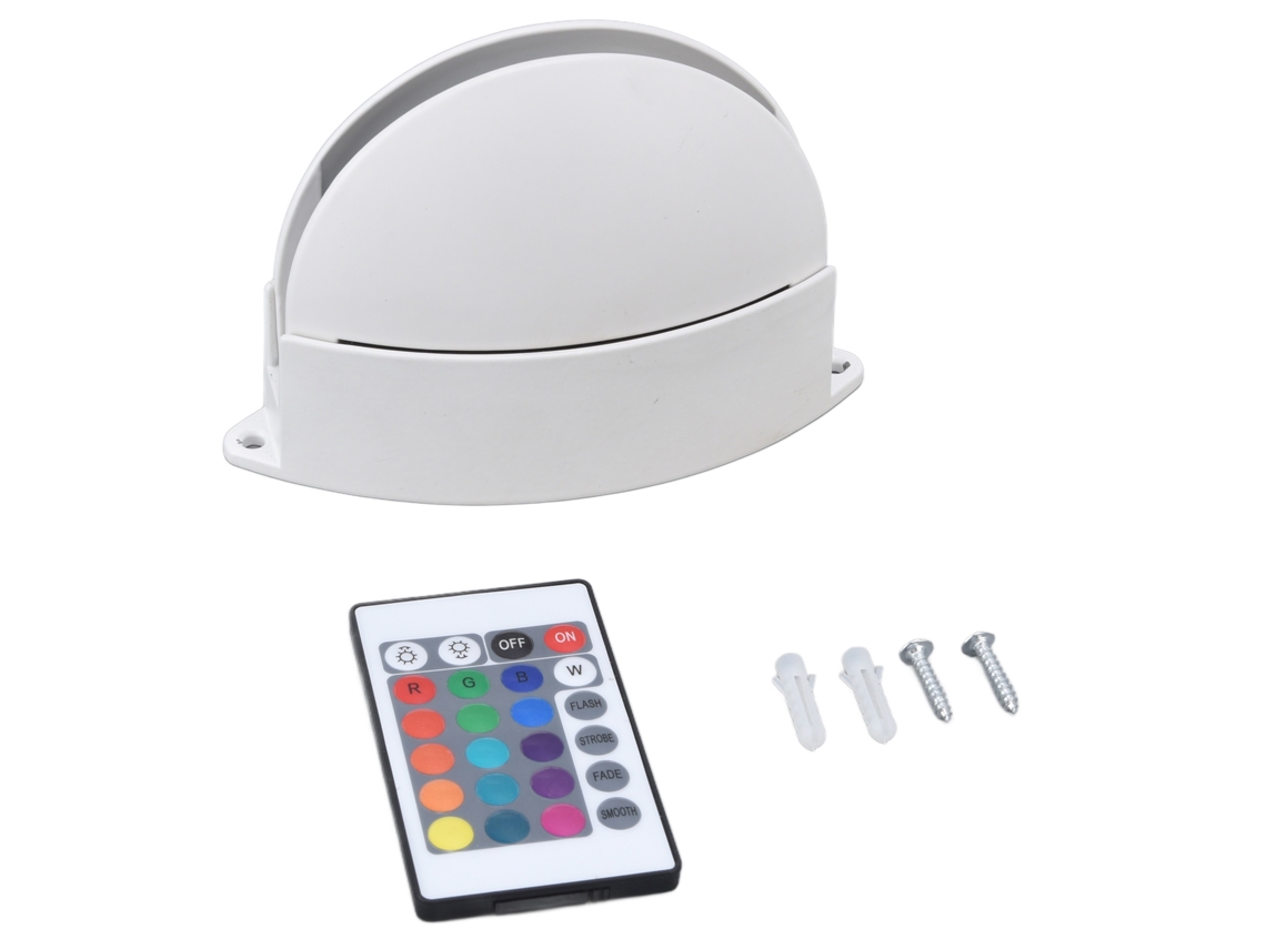 2026-luz De Pared Rgb Con Control Remoto 24 Teclas, Forma Semicircular, Alta Brillo, Para Corredor, Ac85‑265v