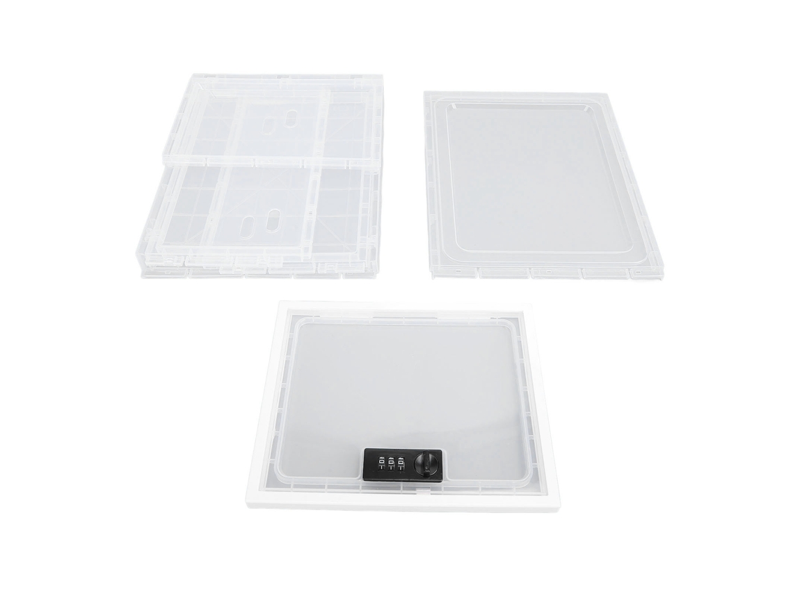Caja De Almacenamiento Multifuncional De Plástico Para Refrigerador Con Cerradura Para Alimentos Y Medicamentos.