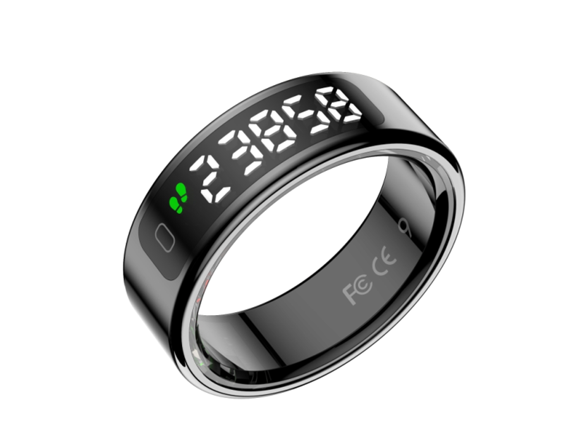 Anillo Inteligente Kor Mau Negro Talla 10 Leotec