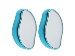 2pcs Borrador De Pelo Cristal Painless Reutilizable Azul