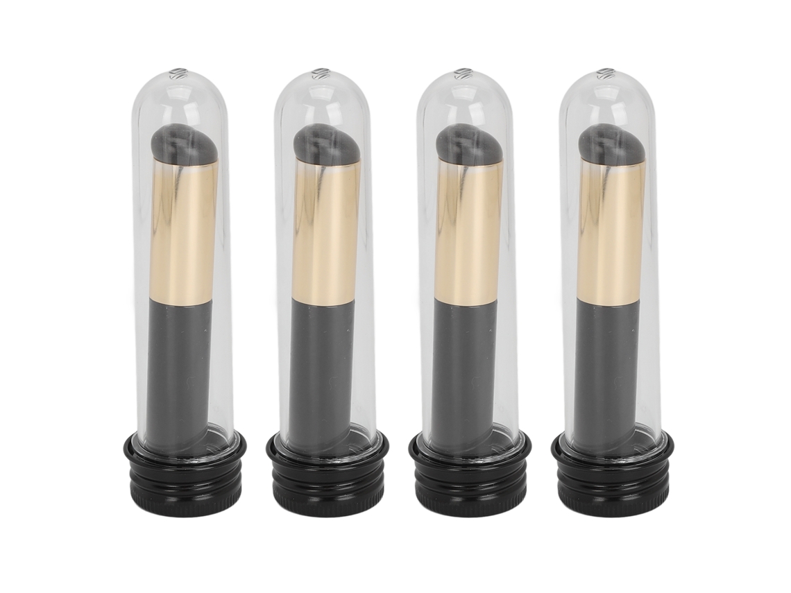 4 Brochas De Silicona Para Labios Y Corrector, Ideales Para Viajes.