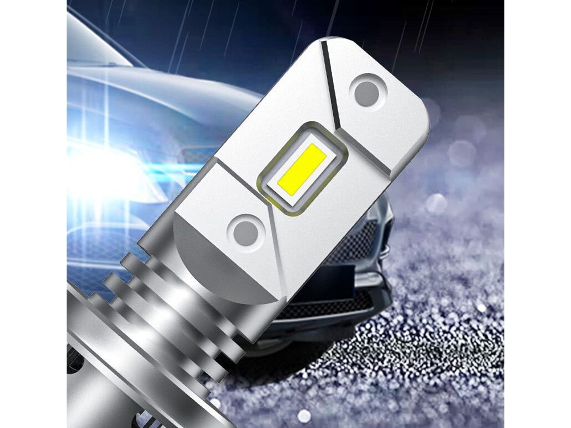 Bombillas LED para faros delanteros de coche H11-H1 H3 H7 H4 H11 (2 unidades, 1:1, Canbus, 30 W, 1600 lm, superbrillantes, 12 V)