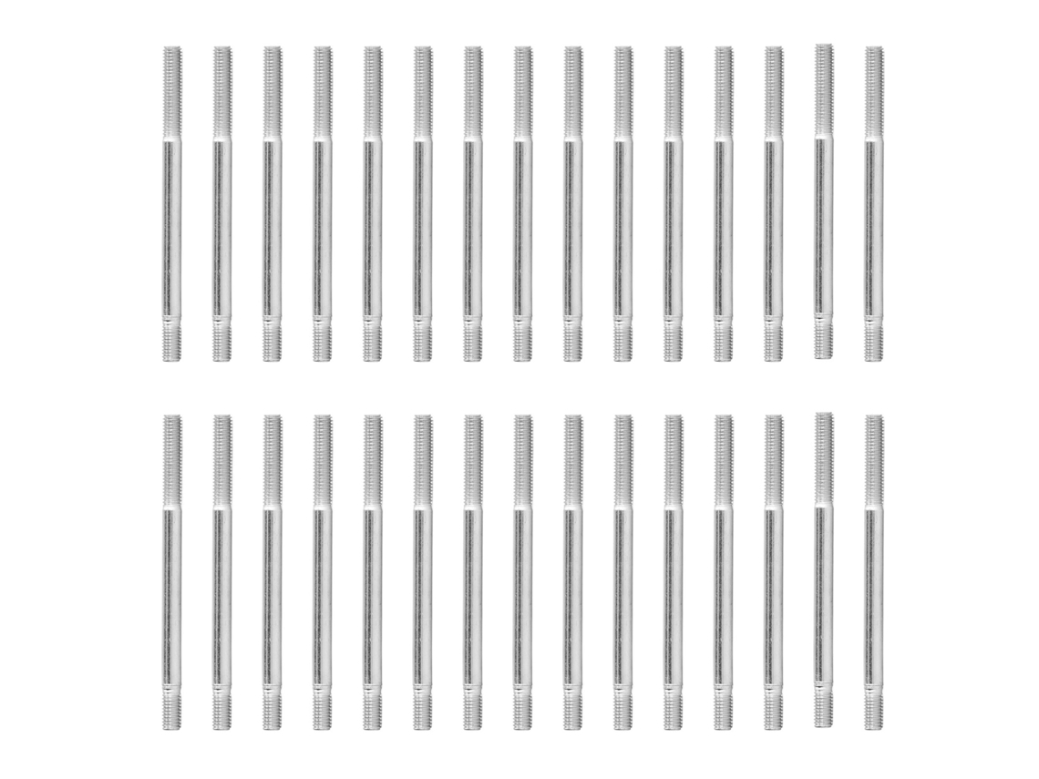 30 Tornillos M6 De Acero Al Carbono De Doble Rosca Resistentes Al Desgaste Para Motor De 90 Cm/3,5 Pulgadas