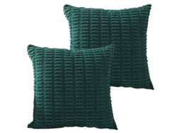 2 Fundas De Almohada De Pana A Rayas Estilo Bohemio Para Decorar El Sofá