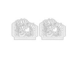2 Troqueles De Corte Y Repujado De Acero Al Carbono Para Scrapbooking Y Manualidades.
