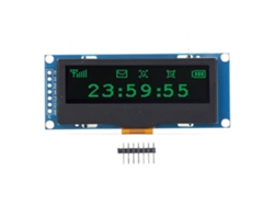 Módulo De Pantalla Oled De 2.23 Pulgadas 128x32 Resolución Ssd1305 Iic/spi Pantalla Verde Mrc162c
