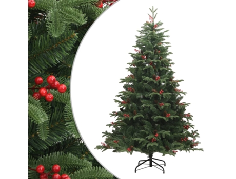 MAISON EXCLUSIVE - Árbol de Navidad artificial con piñas y bayas 180 cm