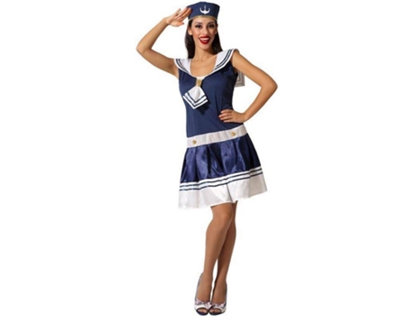 Disfraz de Mujer ATOSA marinero azul (Tam: XS/S)