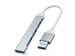 Adaptador Otg Multifunción Con Concentrador De Cuatro Puertos Usb-c 3.0/3.1 (usb Plateado)