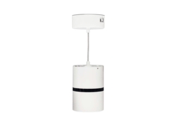 Lámpara colgante de techo tubular larga de 15 W y 4000 K. Máx. Azabak de 127 cm
