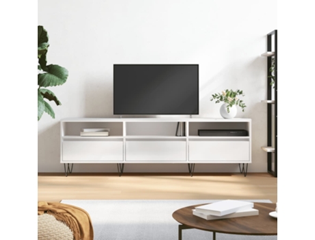 Mueble De Tv VIDAXL Blanco Madera contrachapada (150x30x44,5 cm)