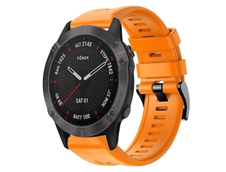 Correa Smartwatch Paragarmin Fenix 6 Zafiro Gps Naranja VENISYMLIS