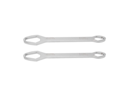Chave Ajustável Universal Auto-aperta Bicomposta 260mm Aço Liga Multifuncional Polida Galvanizada 2pcs