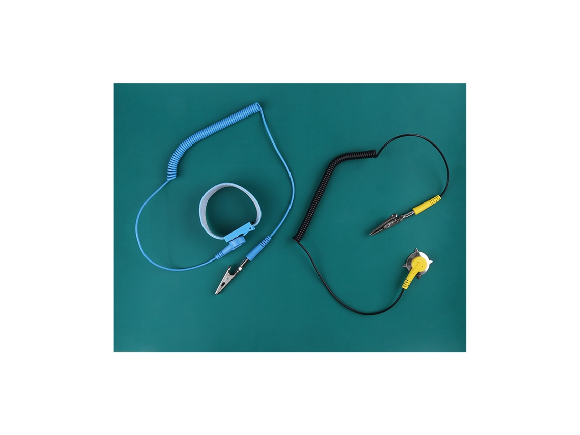 Correa De Muñeca Antiestática Y Alfombrilla Con Cable De Tierra Para Reparación De Teléfonos Móviles