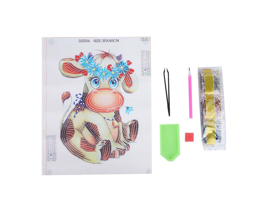 Pintura de diamante especial de animales para decorar y bordar