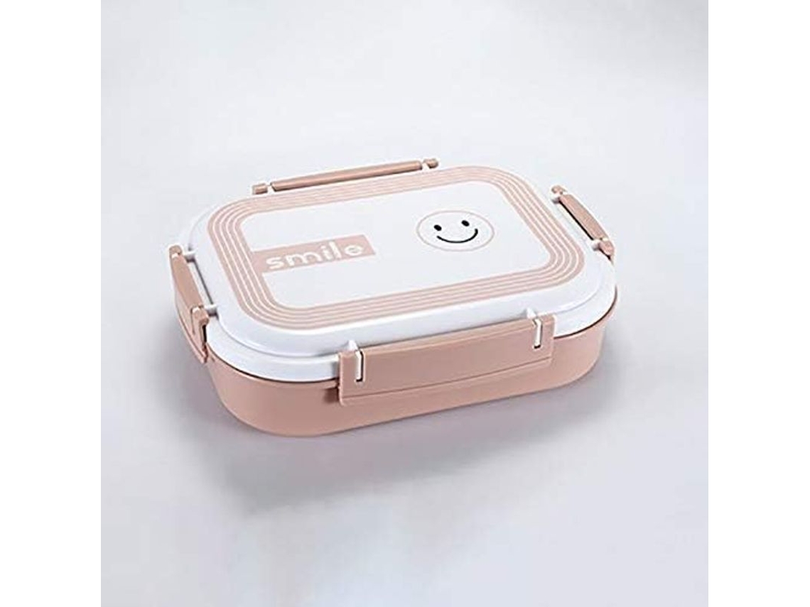 Fiambrera Rosa De Acero Inoxidable Con Calefacción, Sellada, Aislada Y Resistente Al Calor, Para Adultos O Estudiantes.