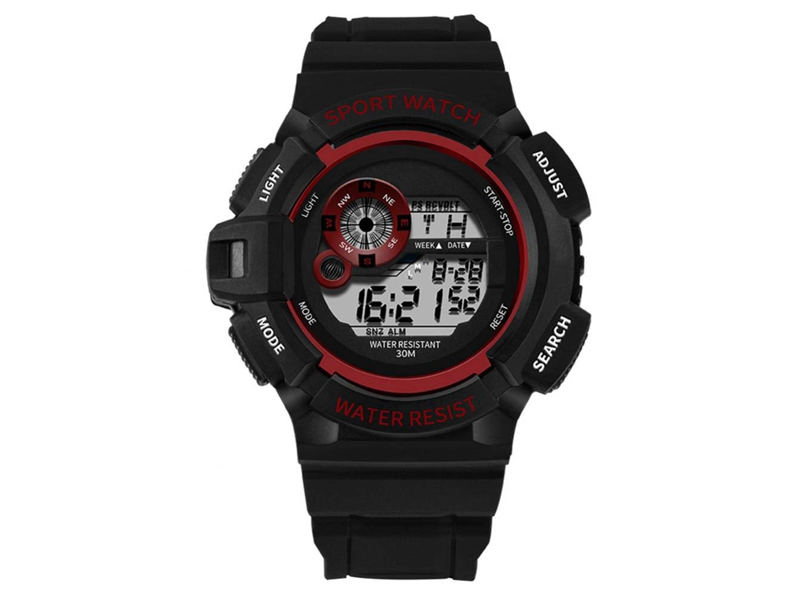 Relógio Masculino Zhoulianfa Pulseira Couro Pu Mostrador Redondo Grande Quartz Azul