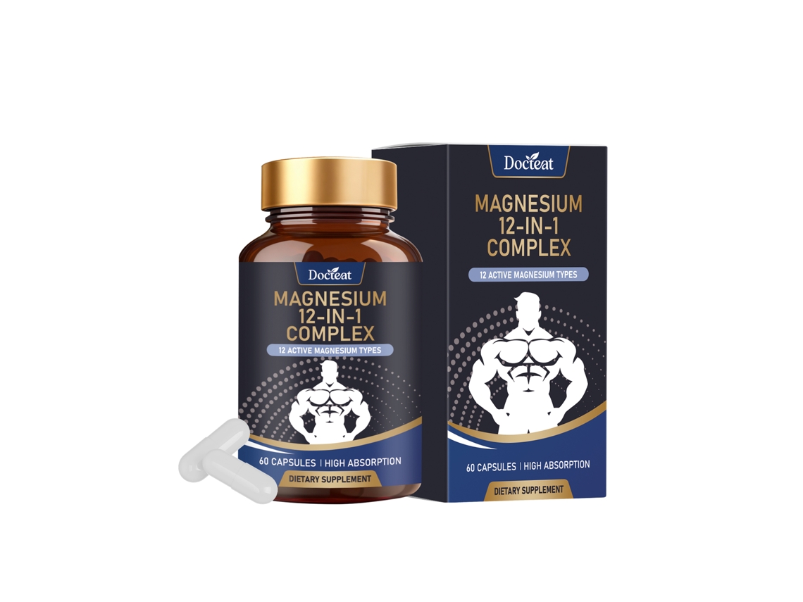 Cápsulas de magnesio Vitality de doce capas para ingestión