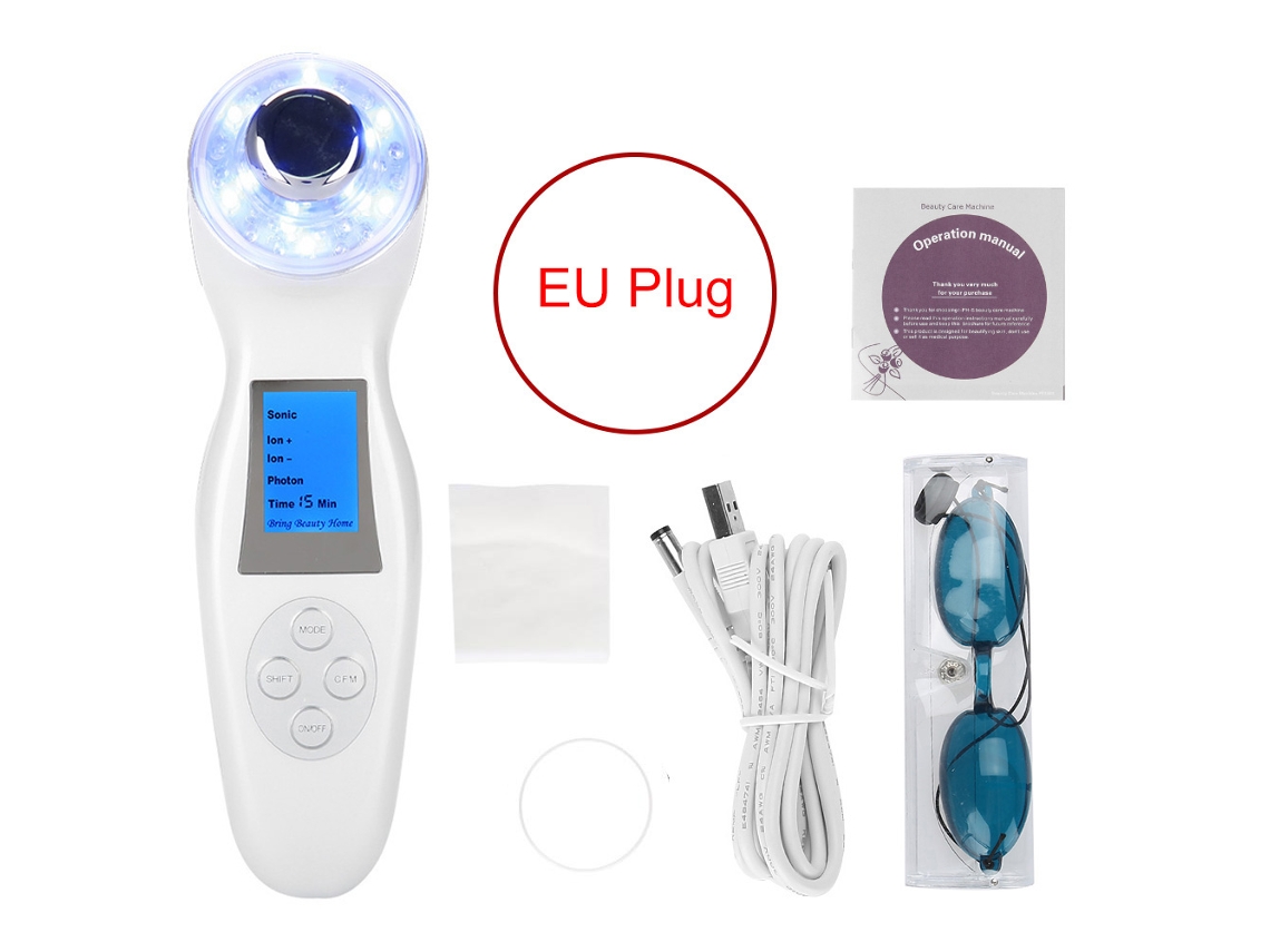 Máquina de belleza ultrasónica para la eliminación del acné y fototerapia