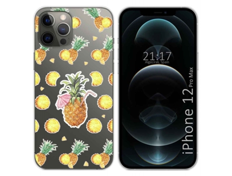 Carcasa iPhone 12 Pro Max (6.7) TUMUNDOSMARTPHONE Dibujos Transparente Multicolor