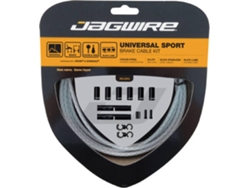 Kit de Cables de Freno JAGWIRE Universal Sport Brake Kit-BraiDed White (Blanco - TU)
