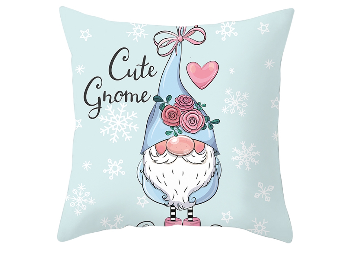 Serie de Funda Decorativa de Almohada Enano de Navidad