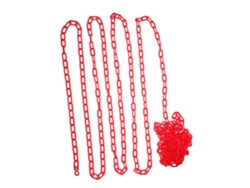 Cadena De Plástico Roja De 10 M, Fácil Montaje, Resistente A La Intemperie Para