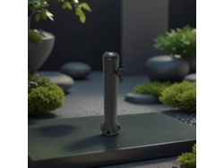 Fuente de Jardín SINED Fontana Tritone Nera (Negro - Polietileno HD - 25x25x99 cm)
