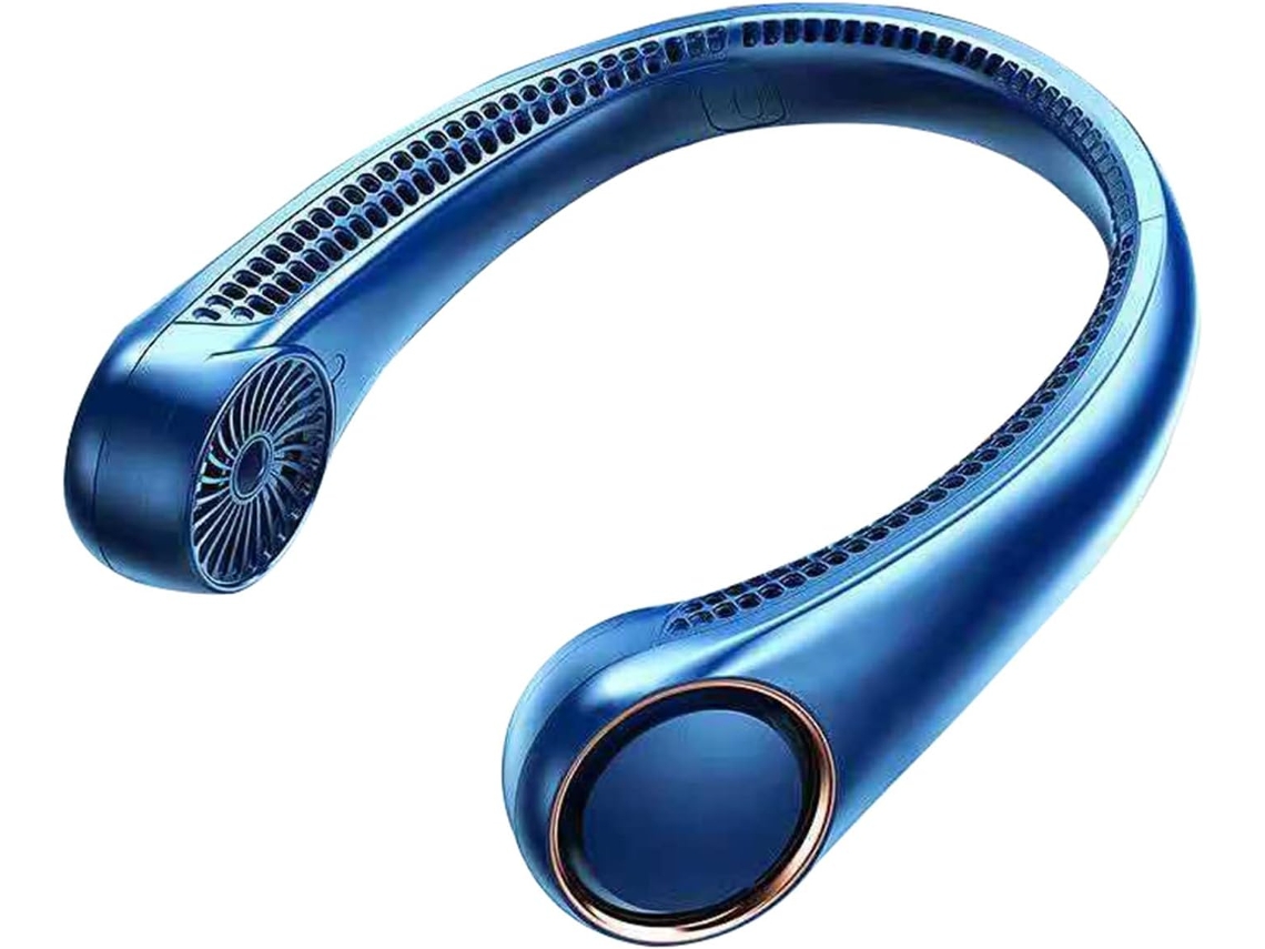 Ventilador Portátil Para El Cuello Ventilador Deportivo Manos Libres Sin Aspas Batería Recargable Usb De