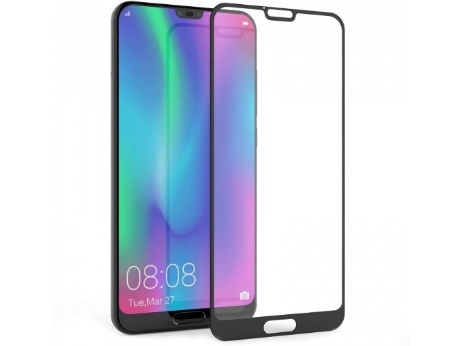 Protector de Cristal Templado Honor 10 5D Full Cover Negro