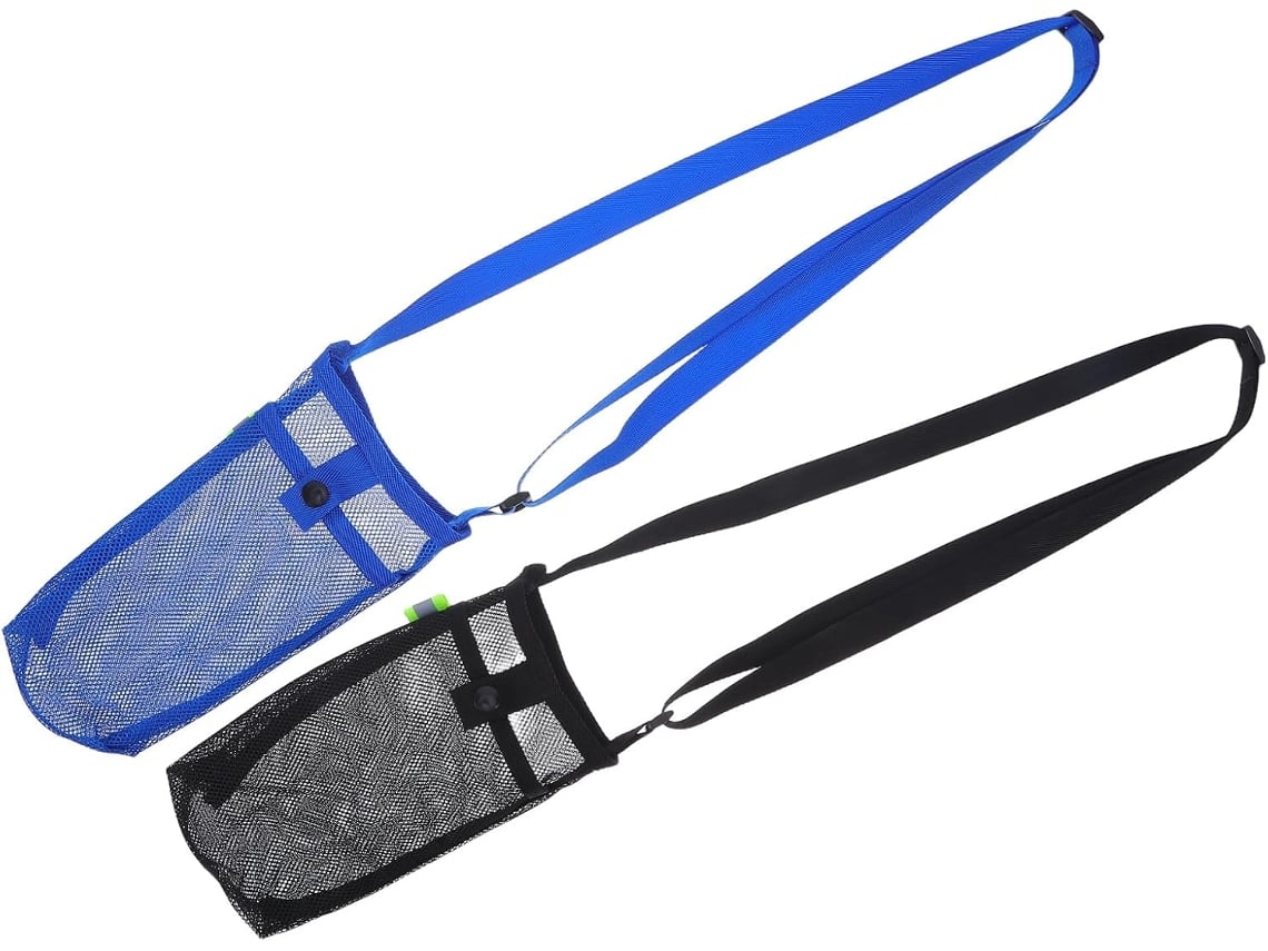 Juego de 2 bolsas para botellas de agua, ideales para deportes y actividades al aire libre.