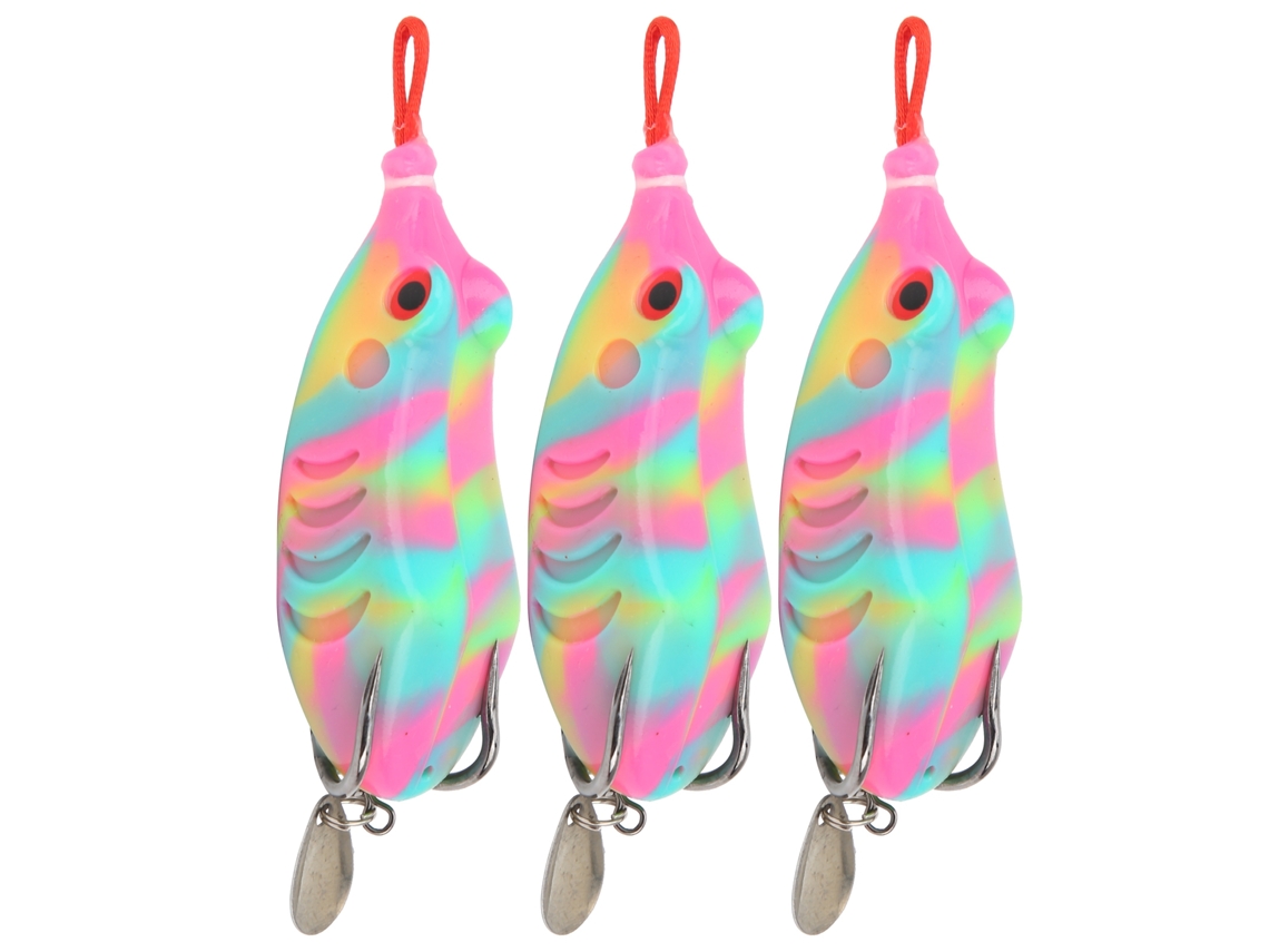 Kit De 3 Piezas/juego De Señuelos De Pesca Blandos Modificados, Señuelos De Plástico N.° 6