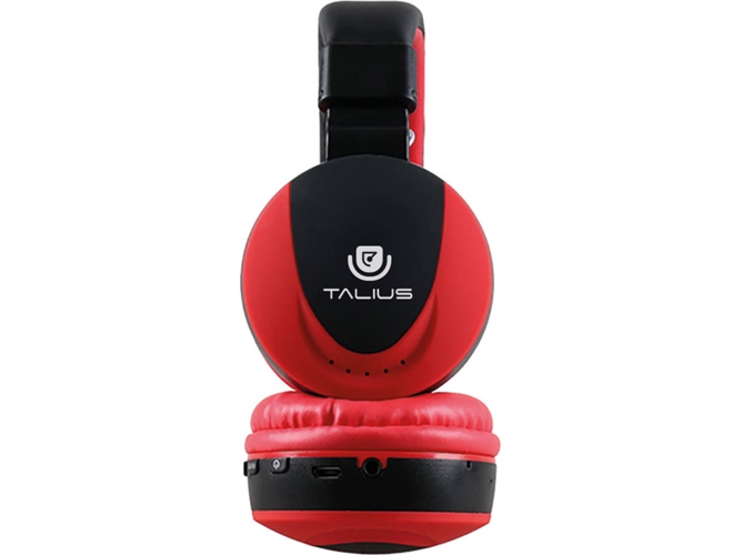 Auriculares Bluetooth TALIUS HPH-5006BT (On Ear - Micrófono - Rojo)