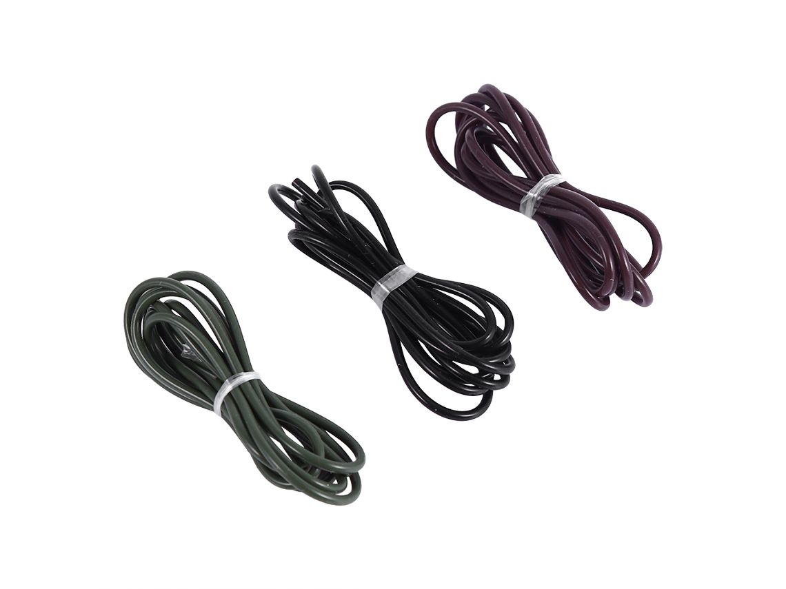 Juego De 3 Tubos De Silicona Para La Línea De Pesca De Carpas (1 Metro).