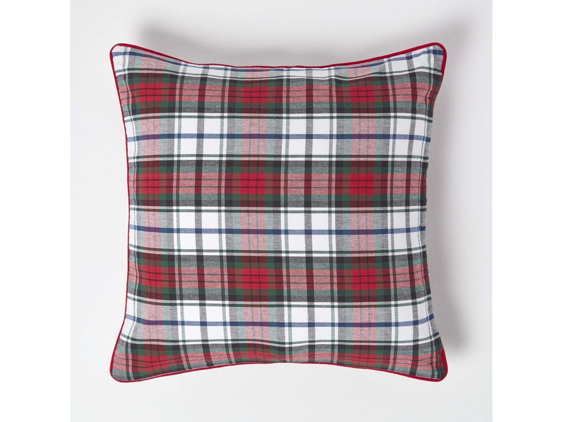 Homescapes Cotton Macduff Tartan Cushion Cover 60x60 Cm