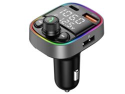 Adaptador auxiliar Bluetooth Yizhood C87b Qc3.0 Negro