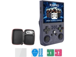 Consola retro SFUSHOS, modelo R36pro portátil, pantalla HD de 3,5 pulgadas, 128 GB, compatible con más de 30 emuladores.