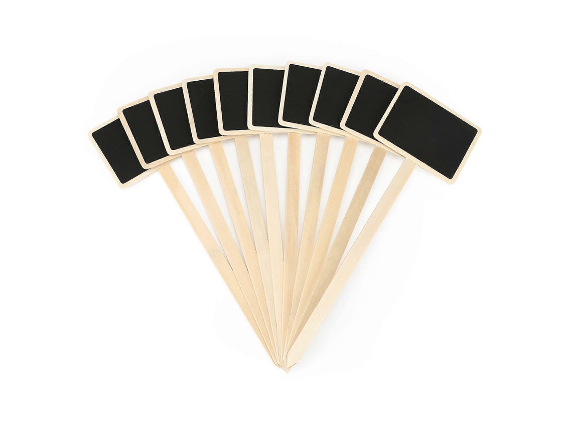 20 letreros de madera para plantas de 7", marcador de plantas para huerto al aire libre.
