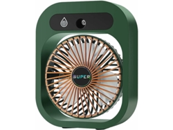 Ventilador nebulizador portátil recargable por USB con 3 velocidades para camping, hogar y escritorio CXC