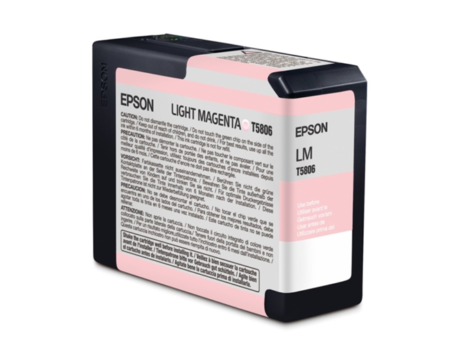 Cartucho de tinta original EPSON, T5806 80 ml , Magenta claro, C13T580600