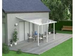 CANOPIA Pérgola Olympia Cobertor de Terraza de Aluminio 3X4,3 m Blanco
