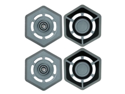 Acessórios de Aspirador Soporte para fregona de 4 piezas para Deebot N9+, soporte para fregona de repuesto para polvo
