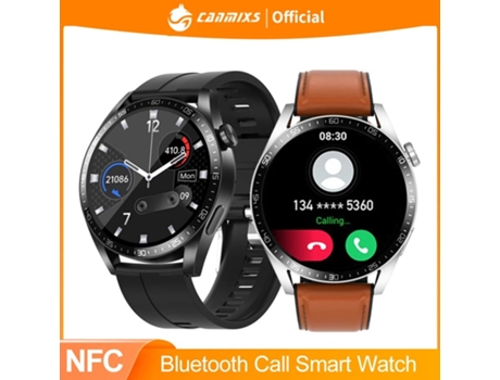 Reloj inteligente NFC para hombre, con Bluetooth, llamada, cargador inalámbrico, reloj inteligente deportivo para Android IOS HW28 HW3 Pro VEANXIN