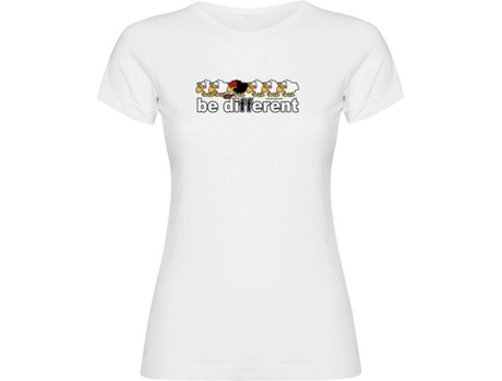 Camiseta de Mujer KRUSKIS Be Different Tenis Blanco (M)