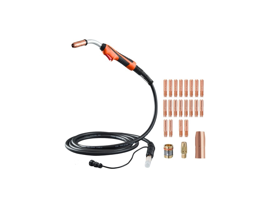 Antorcha Mig 250 A Con Cable 4,6 M Compatible Con Millermatic Y Hilos 0,0762 A 0,1143 Cm Tekmaquinas