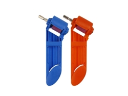 2026-2 Piezas Afilador De Brocas, Afilador De Brocas De Corindón, Herramienta Portátil Para Afilar Brocas (azul, Naranja)
